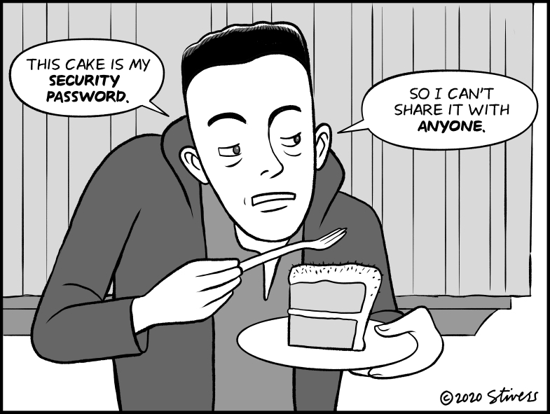 Security password pie